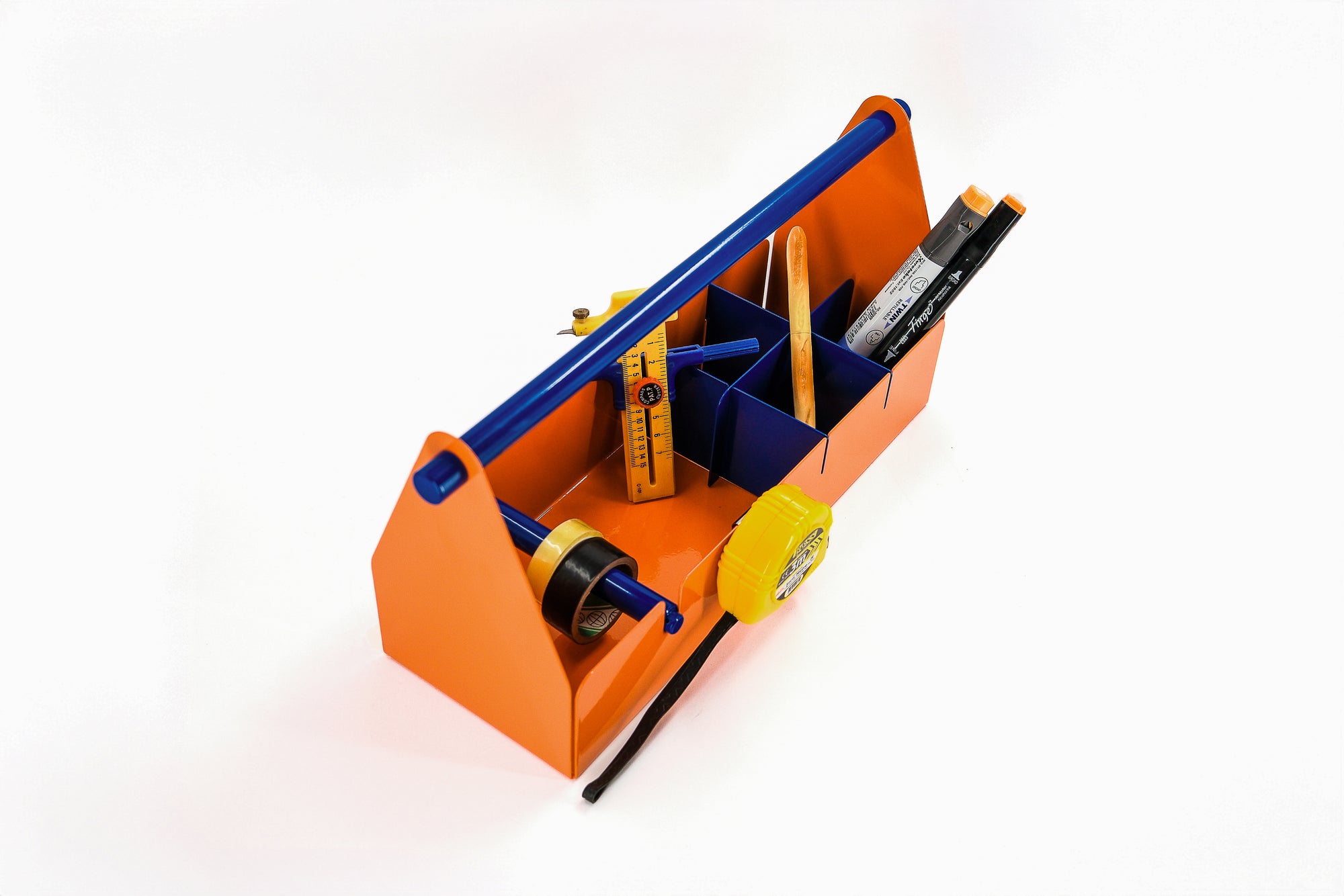 toolbox - orange / blue